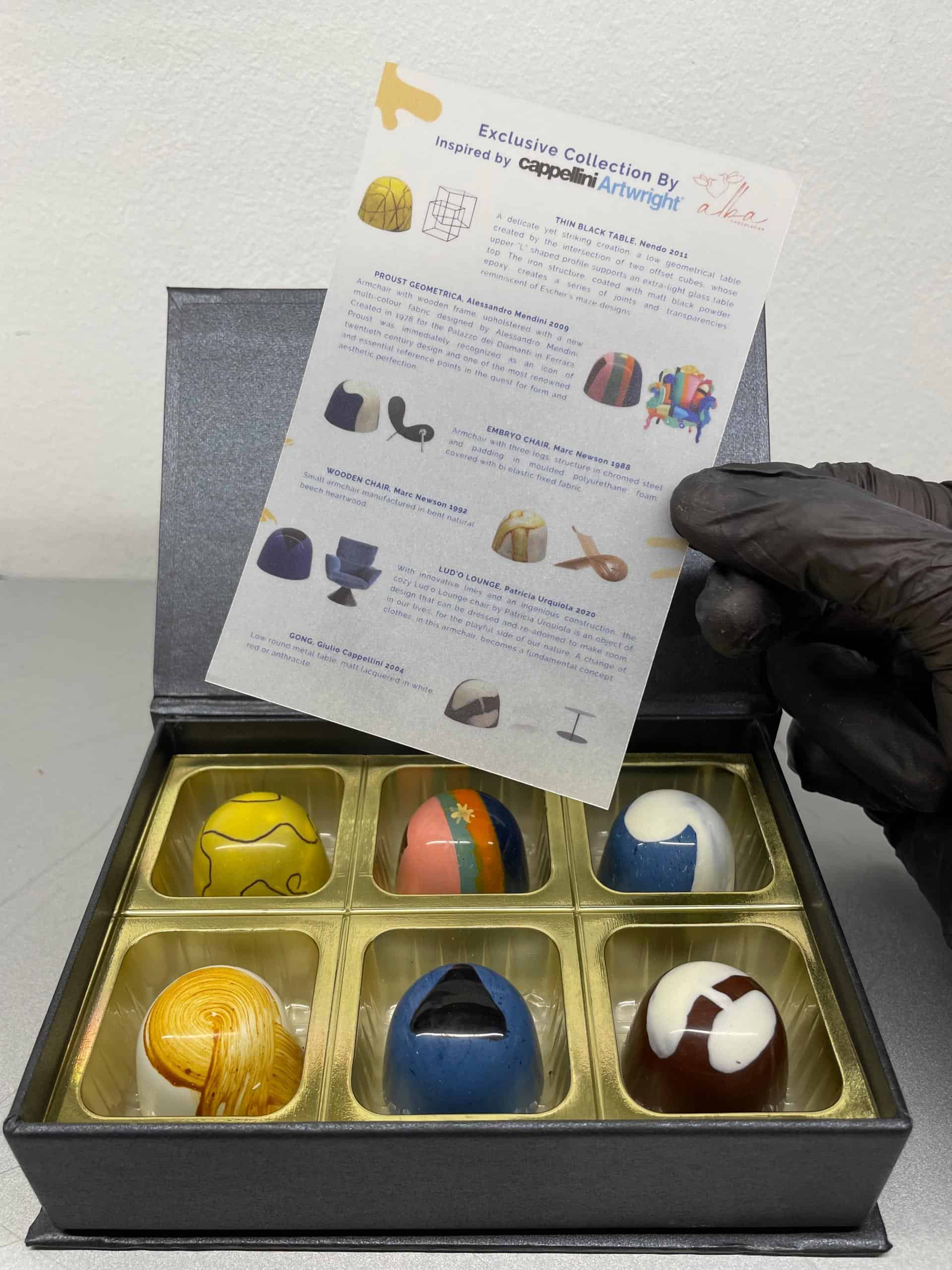 Custom-designed bonbon collection created for a corporate client